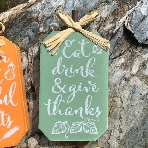 Fall Holidays Festive Signs Decor Set Of 4 - Picture 3 of 7
